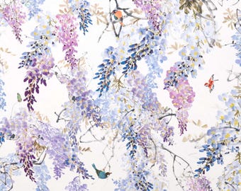 Custom Designer Wisteria Falls Drapes: You pick the fabric and style - Lined