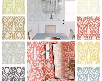 F. Schumacher Chenonceau Wallpaper (Packaged in double rolls)  (other colors available)