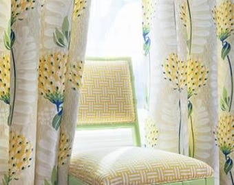 Custom Designer Thibaut Tiverton Drapes You pick the fabric and style - Lined