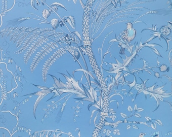 New Brunschwig & Fils Bird and Thistle Wallpaper II (Priced and sold by 11-yard rolls) (other colors available)