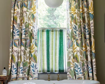 Custom Designer Fantine Embroidered Drapes: You pick the fabric and style - Lined