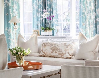 Custom Designer Brighton Pavilion Panel  Drapes With Lining (other colors available)