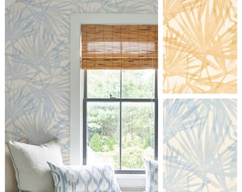 Schumacher Sunlit Palm Sisal Wallpaper (Packaged in 8 yd rolls)