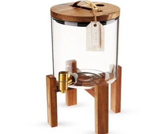 Lily Acacia Wood Drink Dispenser