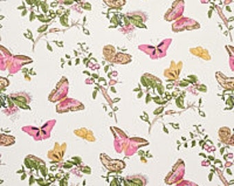 F. Schumacher Baudin Butterfly Wallpaper (Packaged in double rolls) (other colors available)