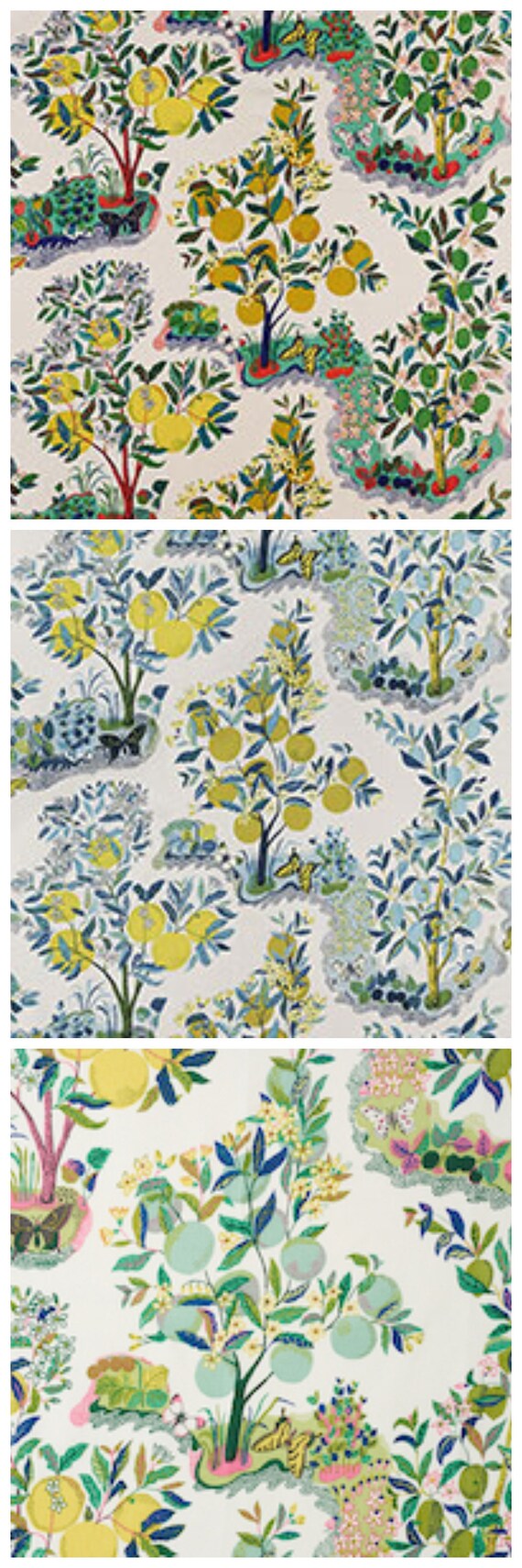 F. Schumacher Citrus Garden Fabric other Colors Available | Etsy