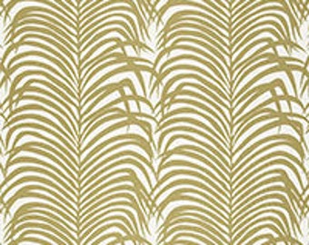 F. Schumacher Zebra Palm Fabric Swatch