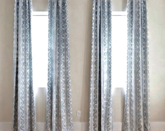 Custom Designer Sister Parish Dolly Drapes - Lined