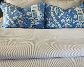 Oxford Cotton Duvet Cover and shams - You pick the fabric