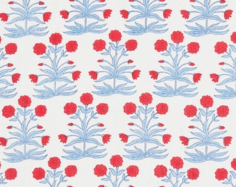 F. Schumacher Mughal Hand Block Print Fabric X Molly Mahon (other colors available)