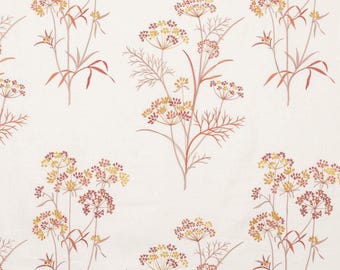 Custom Designer Angelica Embroidered Linen Drapes: You pick the fabric and style - Lined