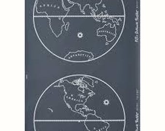 Peter Dunham Globe Wallpaper (Packaged in 10 yd double rolls) (other colors available) FREE SHIPPING