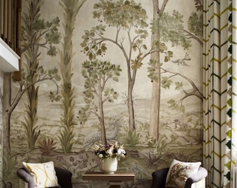 GP&J Tall Trees Mural Wallpaper (9 Metre roll) (other colors available)