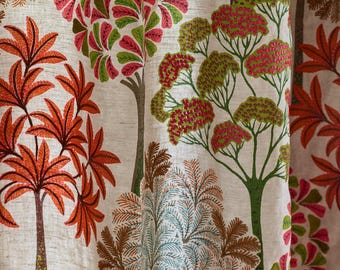 Custom Designer Baywood Embroidered Drapes: You pick the fabric and style - Lined