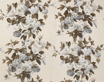 Rose and Hydrangea Vine Fabric (other colors available) FREE SHIPPING