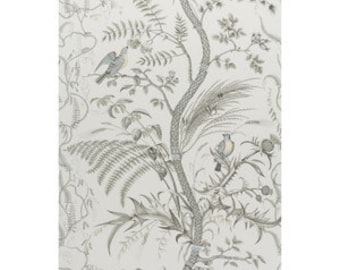 Brunschwig & Fils Bird and Thistle Wallpaper (Priced and sold by 11-yard rolls) (other colors available)