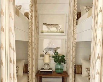 Custom Designer Santa Barbara Ikat Drapes: You pick the fabric and style - Lined