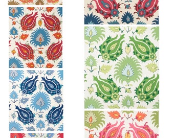 Brunschwig & Fils Kashmiri Wallpaper (Packaged in double rolls) (other colors available)