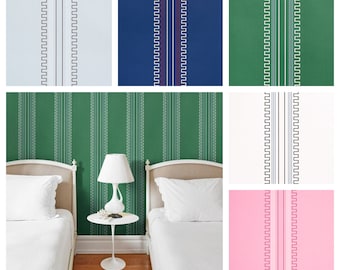 F. Schumacher Greco Stripe Wallpaper (Packaged in double rolls) (other colors available)