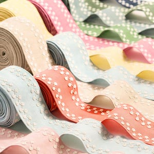 Perla Embroidered Trim by the yard -FREE SHIPPING