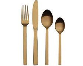 Celeste Copper Flatware Set