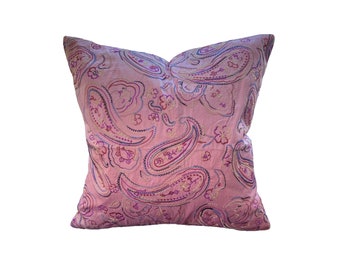 The Lille Silk and Taffeta Embroidered Pillow Cover - ready to ship