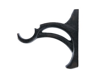 Wrought Iron Bypass Bracket for 1 inch Rod - you pick the finish