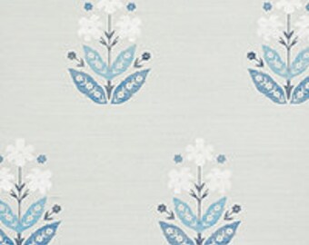 Schumacher Floweret Sisal Wallpaper (Packaged in 8 yd rolls)
