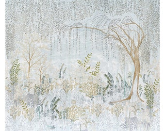 F Schumacher Bisou Mural Wallpaper (Packaged as a set) (other colors available)