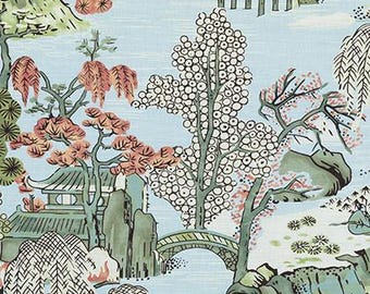 Designer Thibaut Asian Scenic Swatch