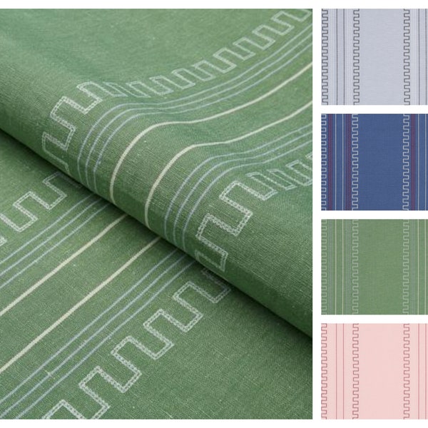 F. Schumacher Greco Stripe Print Fabric (other colors available)