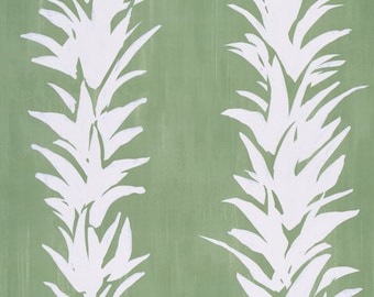 Schumacher White Lotus Wallpaper (packaged in 10 yd rolls) (other colors available)