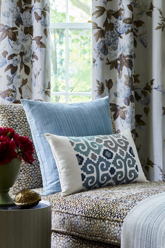 Rose and Hydrangea Vine Fabric (other Colors Available) FREE