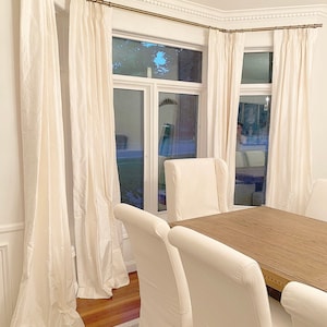 Silk Dupioni Coconutty Drape with Thermal Lining