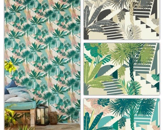 Clarke & Clarke Malindi Wallpaper (Packaged in double rolls) (other colors available)