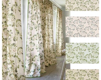 Custom Designer Greenacre Drapes: You pick the fabric and style - Lined