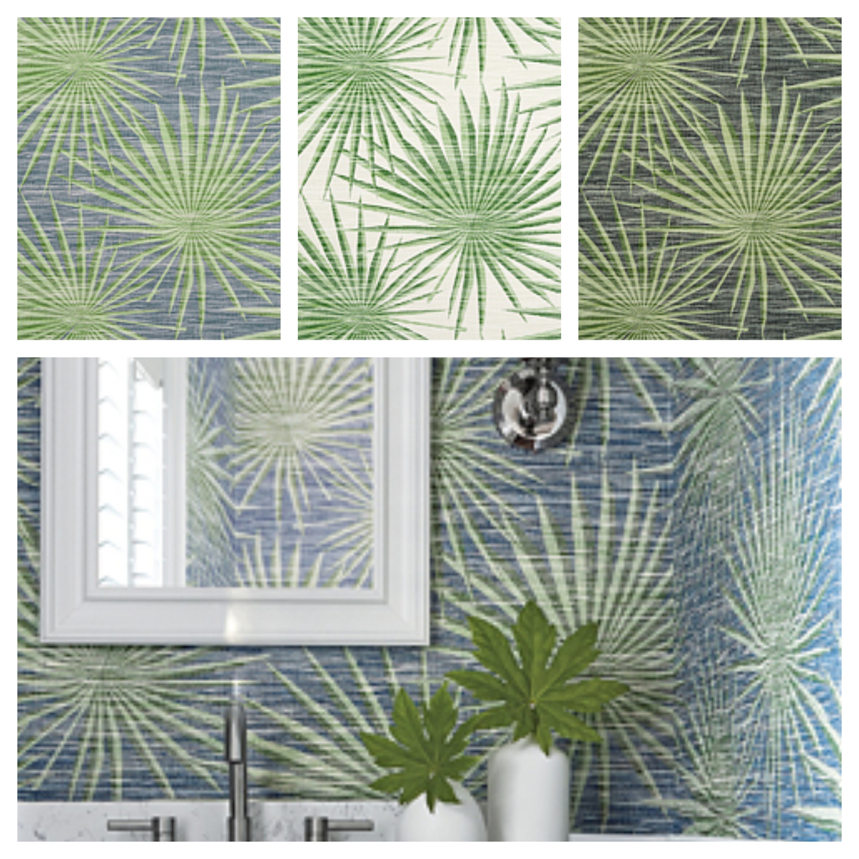 10146 PALM FROND WALLPAPER  JOJO DESIGN STUDIO