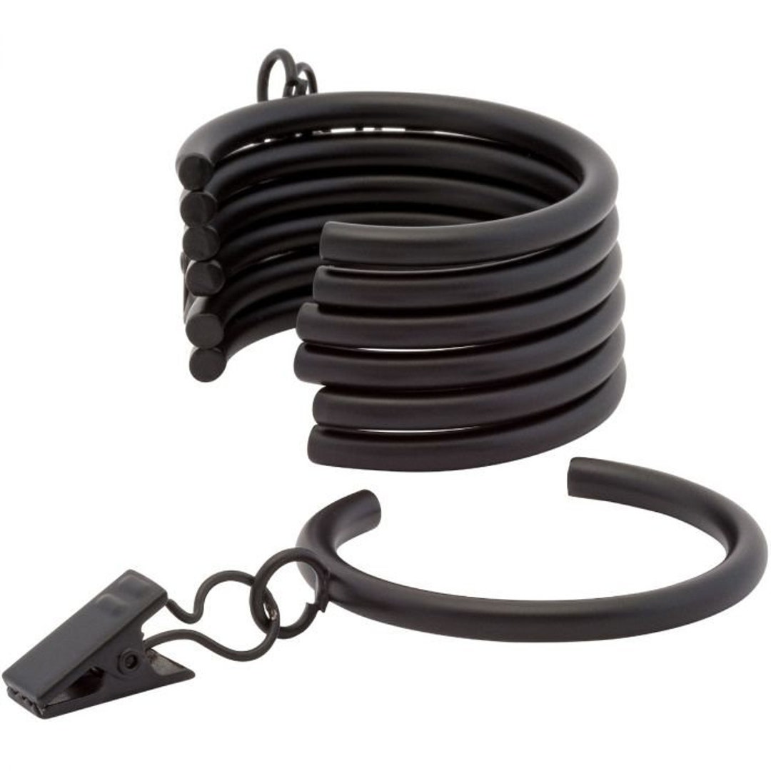 Wrought Iron Bypass Curtain Rings 1 Inch Other Finishes Available Etsy