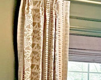 Custom Designer Thibaut Anna French Cairo Drapes You pick the fabric and style - Lined
