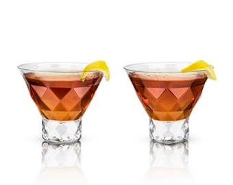 Naples Crystal Martini Glasses