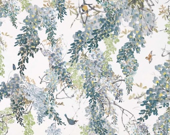 Custom Designer Wisteria Falls Drapes: You pick the fabric and style - Lined