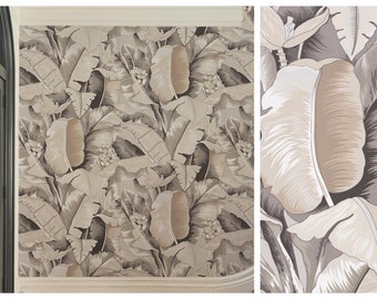 F. Schumacher Botanico Metallic Wallpaper (Packaged in double rolls) (other colors available)