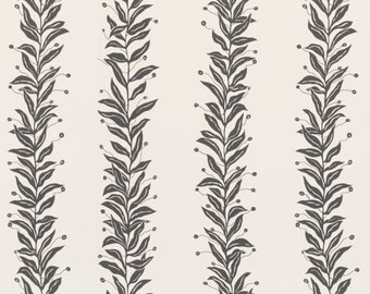 F. Schumacher Tendril Stripe Wallpaper (Packaged in 9yd rolls) (other colors available)