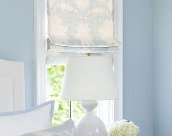 Schumacher Garden of Persia Custom Cordless Operable  Roman Shades - Lined