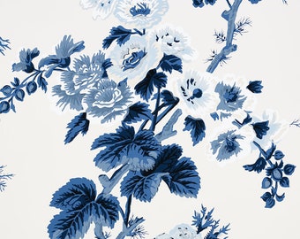 F. Schumacher Pyne Hollyhock Wallpaper