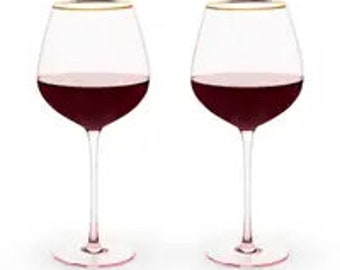 Ada Rose Red Wine Glasses - set of 2