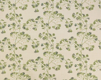 Linen Greenacre Leaves Fabric (other colors available) FREE SHIPPING