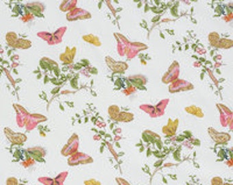 F. Schumacher Baudin Butterfly Chintz Fabric (other colors available)