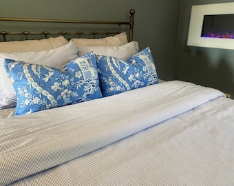 Oxford Cotton Duvet Cover and shams - You pick the fabric