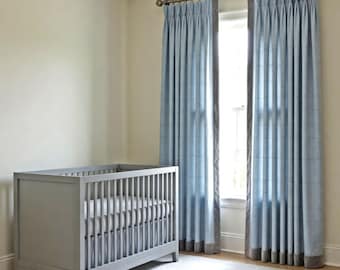 Designer Theo Polo Plaid Wool Drapes - Lined
